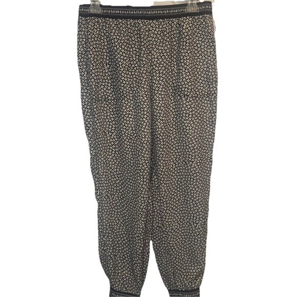 Max Studio Women’s Multi Color Patterned Polyester Joggers Sz L NEW - Picture 1 of 13